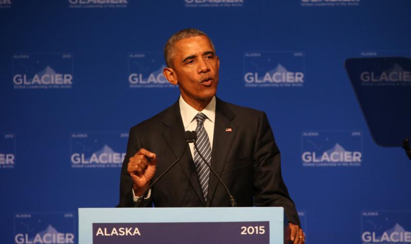 President Obama made an urgent call for the production of a new icebreaker at the GLACIER Conference in Alaska last year. (Photo: GLACIER) President Obama made an urgent call for the production of a new icebreaker at the GLACIER Conference in Alaska last year. Photo: GLACIER