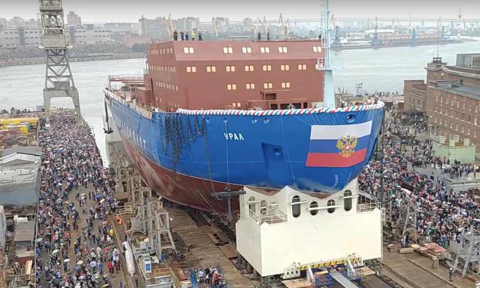 Russia’s Rosatomflot Launches Third New Nuclear Icebreaker