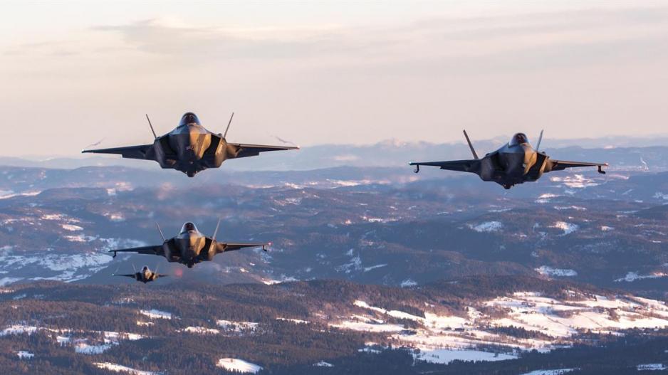 F-35 Launch From Emergency Base In North Norway