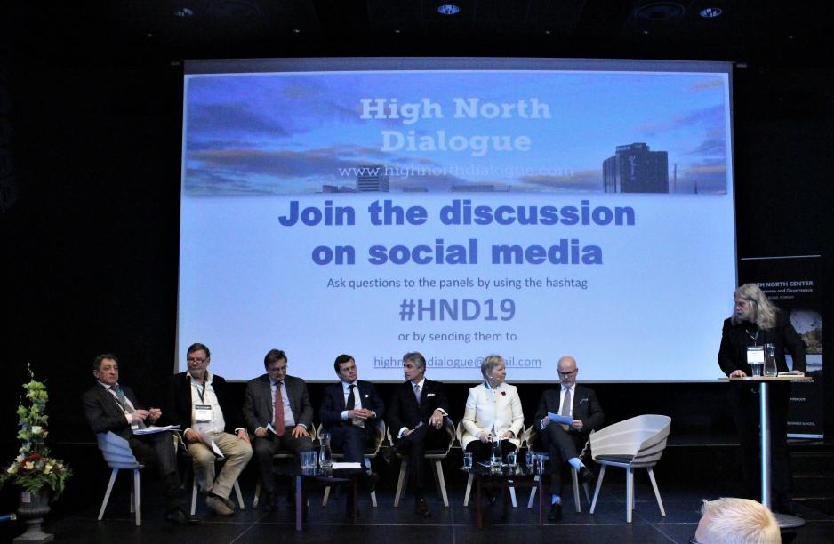 Ambassadors-panel at High North Dialogue 2019. (Photo Trine Jonassen) Ambassadors-panel at High North Dialogue 2019. (Foto Trine Jonassen)
