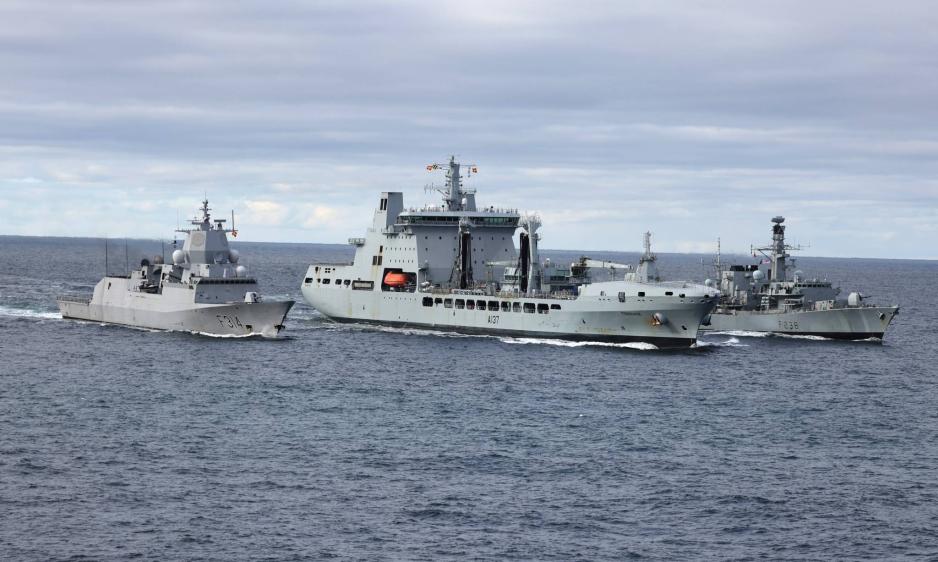 Norske og britiske marinestyrker patruljerte i sørlige Barentshavet Norske og britiske marinestyrker patruljerte i sørlige Barentshavet