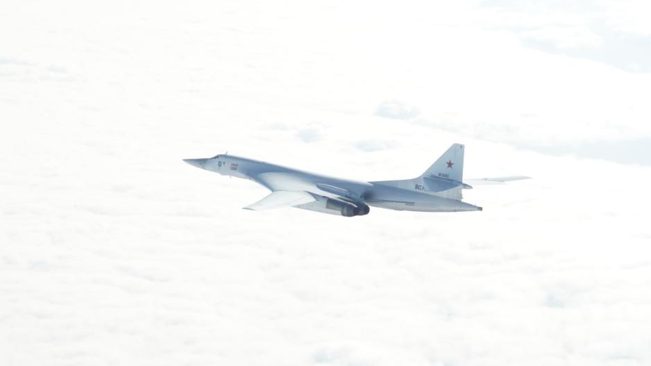 Identified Group of Russian Military Aircraft off the Coast of