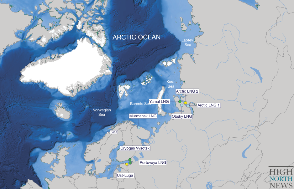 High North News LNG plants existing construction planned Russia