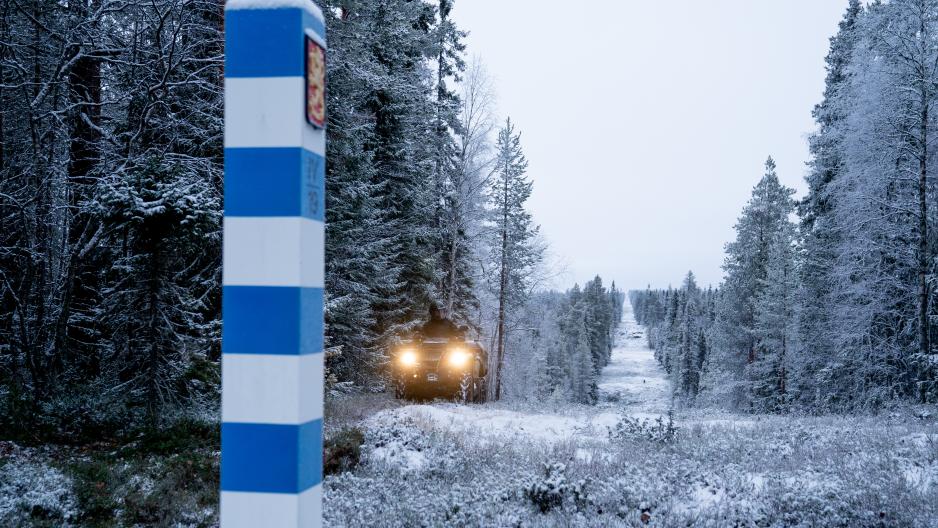 Patruljering ved grensa til Russland i Norra Österbotten, Nord-Finland. (Foto: Den finske grensevakten) Patruljering ved grensa til Russland i Norra Österbotten, Nord-Finland. (Foto: Den finske grensevakten)
