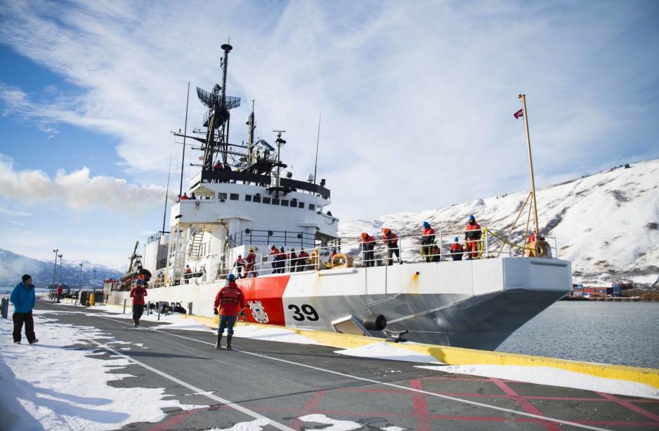 Coast Guard Cutter Alex Haley returns to homeport in Kodiak, Alaska in the Bering Sea. (Source: Courtesy U.S. Coast Guard/ Petty Officer 2nd Class Diana Honings) CGC Haley