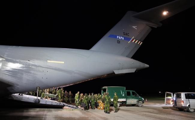 Försvarsmaktens operative beredskapsstyrke på Gotland i januar 2022. Försvarsmaktens operative beredskapsstyrke på Gotland i januar 2022.