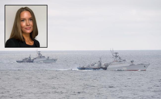 – Det mest interessante ved øvelsene er mulighetene innblikk i russiske beregninger av Ukraina-konfliktens forløp framover, sier forsker Ina Holst-Pedersen Kvam ved Forsvarets høgskole Sjøkrigsskolen.  Ina Holst-Pedersen Kvam, Nordflåten.