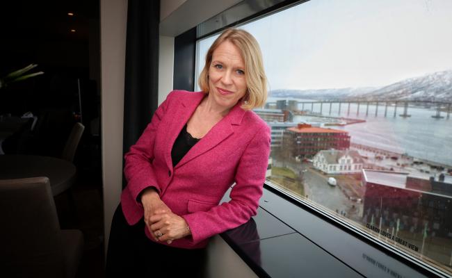 Utenriksminister Anniken Huitfeldt (Ap) i Tromsø på Arctic Frontiers 2022. (Foto: Astri Edvardsen)