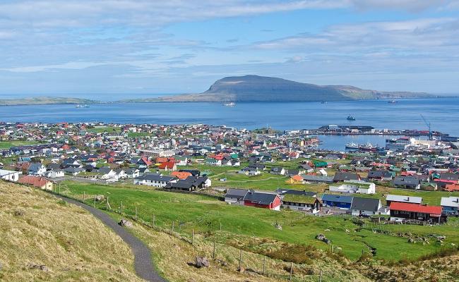 Utsikt over Tórshavn, Færøyene. Utsikt over Tórshavn, Færøyene.