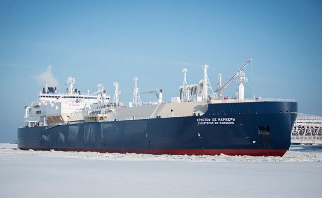 Sovcomflot’s ice-capable LNG carrier Christophe de Margerie. (Source: Courtesy of Sovcomflot) Christophe de Margerie
